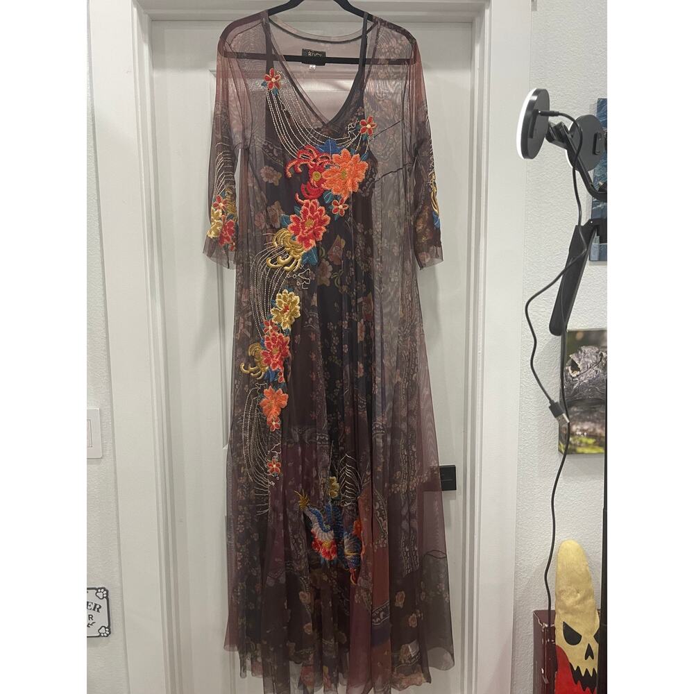 Johnny Was Kyler Mesh Maxi Dress - Picture 6 of 6